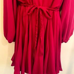 NWOT JCPENNEY Pierre Amour Red Dress size 12